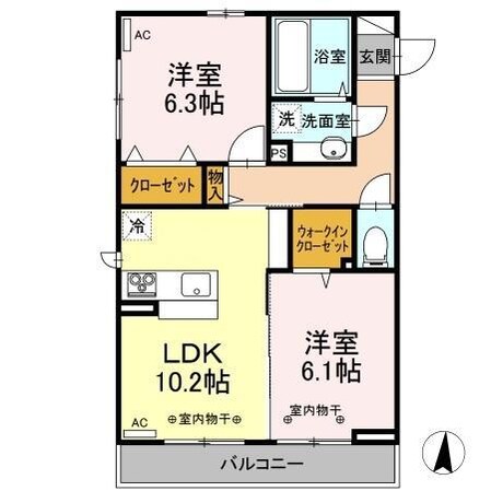 フラット　スクエアの物件間取画像